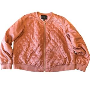 Forever 21 Rose Gold Bomber Jacket
